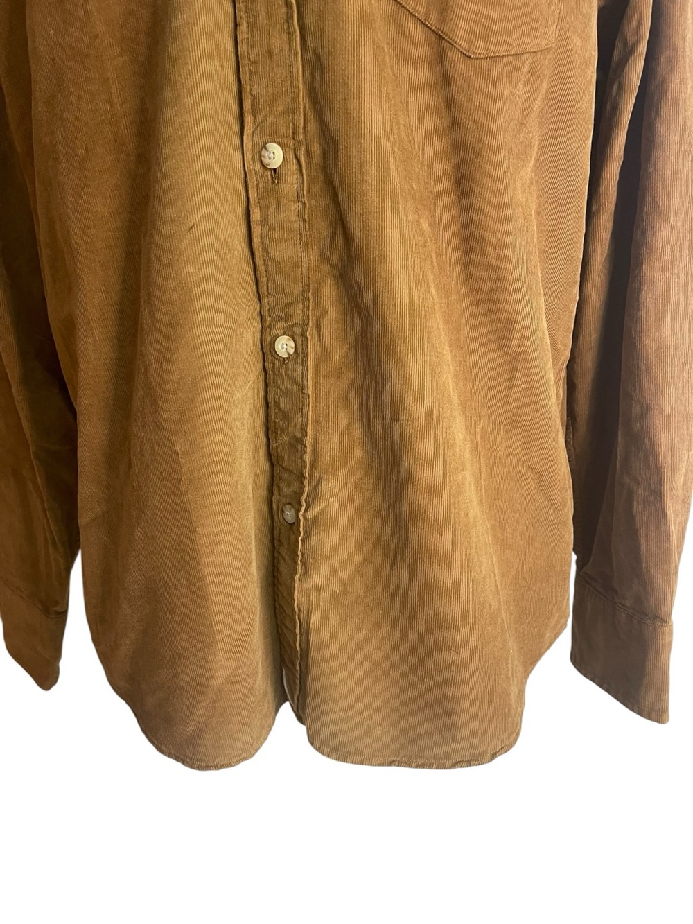 UNTUCKit Caprone Cord Corduroy Button Down Shirt Brown - Picture 3 of 16
